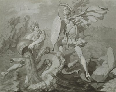 Fight of Achilles with the River Scamander by Philipp Otto Runge